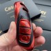 Силиконовый чехол для ключа Audi (Красный)