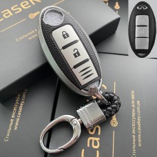 Силиконовый чехол для ключа Nissan (Серый)