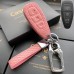 Кожаный чехол для ключа Ford (Розовый)