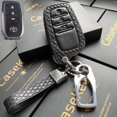 Кожаный чехол для ключа Toyota (Черный)