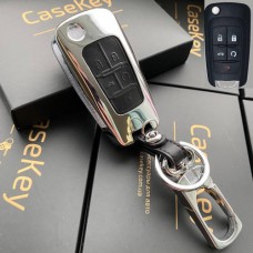 Металлический чехол + Брелок Chevrolet (Красный)