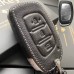 Кожаный чехол для ключа Hyundai (Черный)