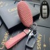 Кожаный чехол для ключа Infiniti (Розовый)