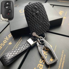 Кожаный чехол для ключа Lexus (Черный)