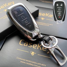Металлический чехол + брелок Chevrolet (Черный)