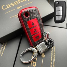Силиконовый чехол для ключа Nissan (Красный)