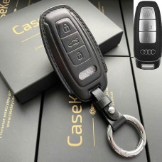 Премиум чехол для ключа Audi (Черный)