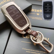 Металлический чехол для ключа Toyota (Коричневый)