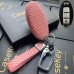 Кожаный чехол для ключа Infiniti (Розовый)